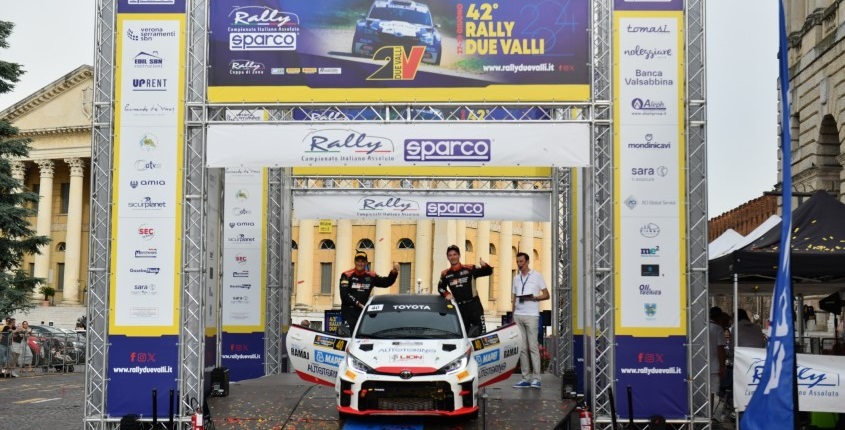Verona fortunata: a podio l’equipaggio Autotorino in GR Yaris Rally Cup